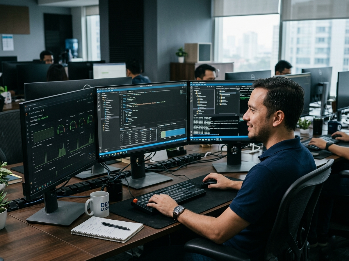 gambar seorang database administrator
