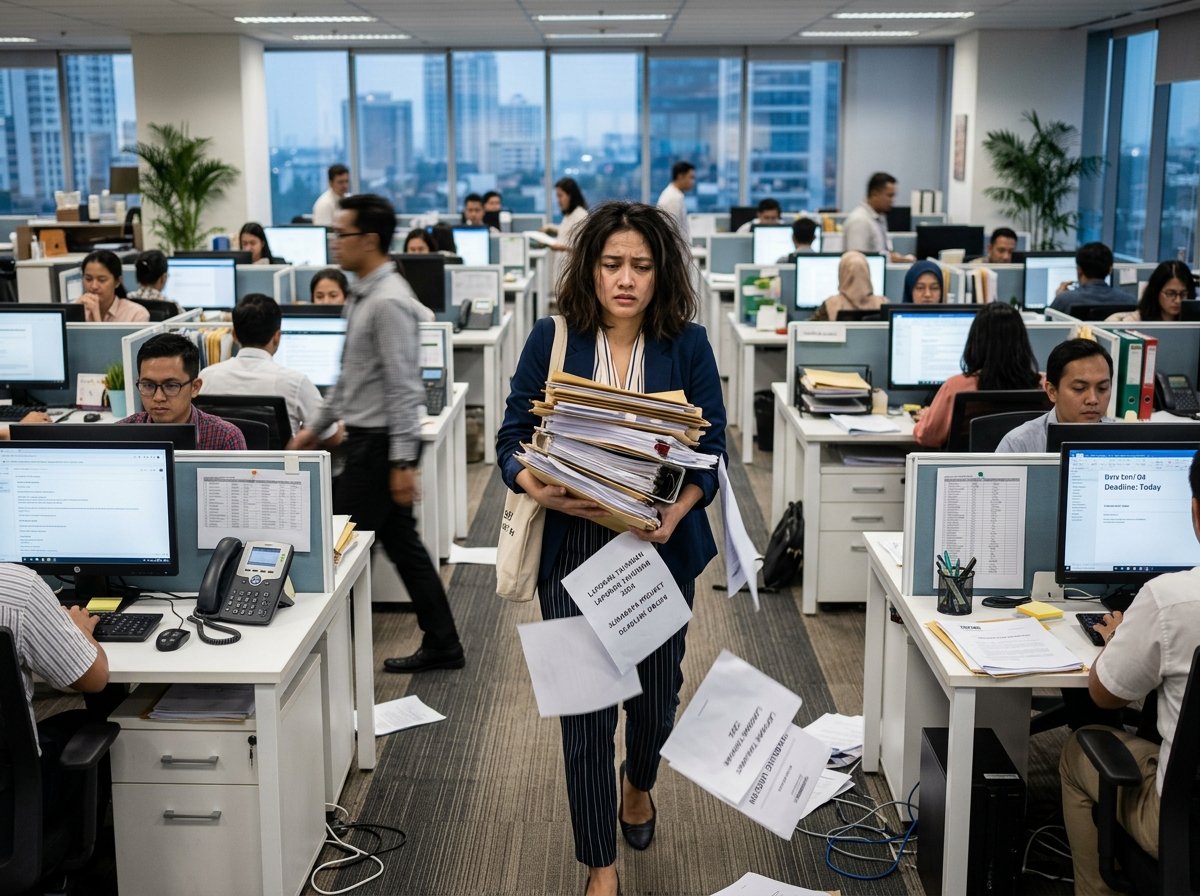 gambar orang yang terdampak bottleneck
