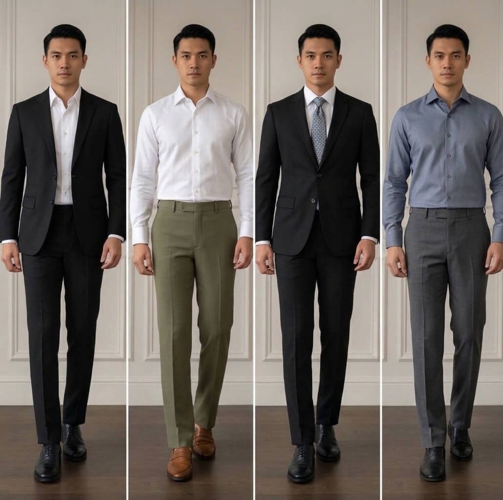 outfit wawancara kerja pria