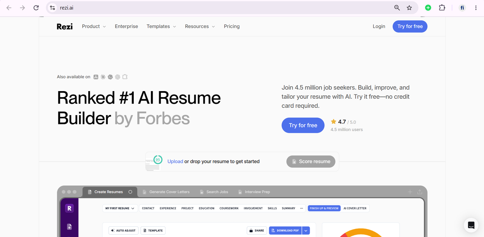website rezi ai